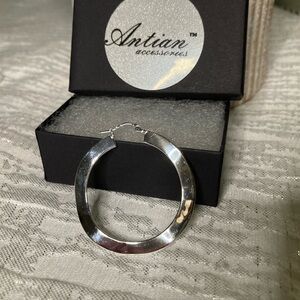 Silver Hoop Earrings